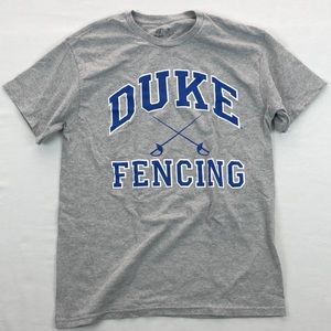 The game tee shirt Duke Fencing team size medium